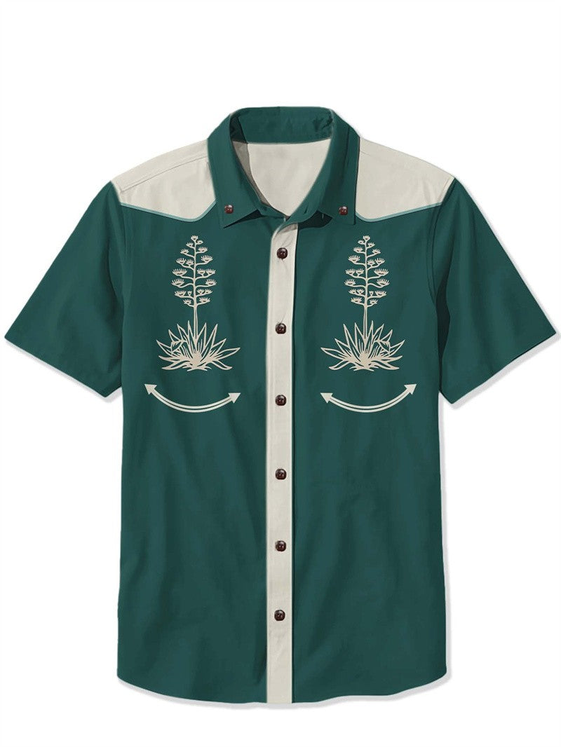 Men's Shirt Summer Casual Fashion Men Short Sleeved Shirt Loose Hawaiian Shirt Mens Casual Top Ropa Hombre Camisas Para Hombre