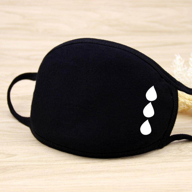 1PCS Unisex Black Cotton Mouth Mask Reusable Mask Dustproof Washable Face Mask Anime Masks For Cycling Camp Mascarillas