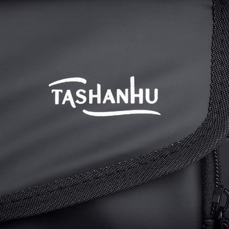 Men's Crossbody Bag Nylon Lightweight Chest Shoulder Bag with Zipper Pocket Waterproof Outdoor Travel Sport Messenger Bag