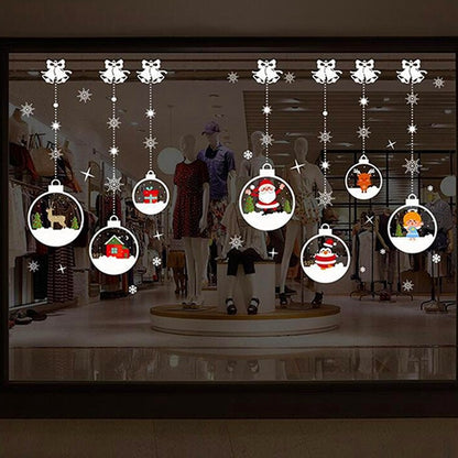 2025 Merry Christmas Wall Sticker Window Glass Merry Christmas Decor for Home Living Room Wall Decor 2026 Happy New Year Sticker