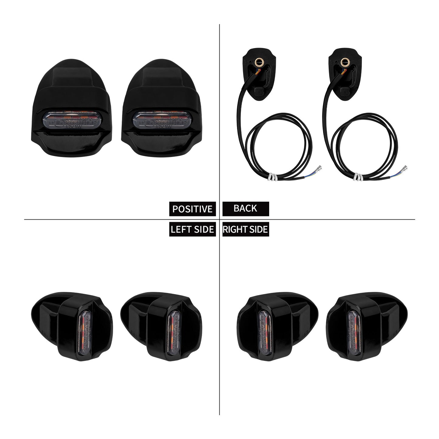 Motorcycle Rear LED Lights With E-Mark Brake Lamp For Harley Dyna 2000-17 Softail Breakout Fat Boy 00-2025 Turn Signal Indicator