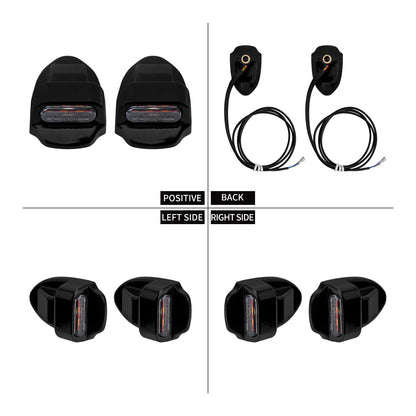 Motorcycle Rear LED Lights With E-Mark Brake Lamp For Harley Dyna 2000-17 Softail Breakout Fat Boy 00-2025 Turn Signal Indicator