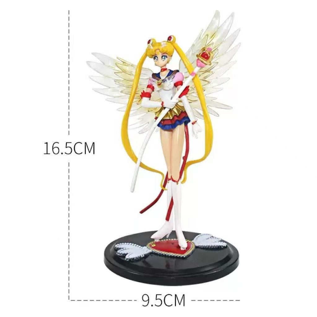 Japão Anime 16,5cm Sailor Moon Vestido Rainha Action Figure PVC Vestido de Noiva Modelo de Coleção Brinquedos para Decoração Boneca de Desenho Animado Presente