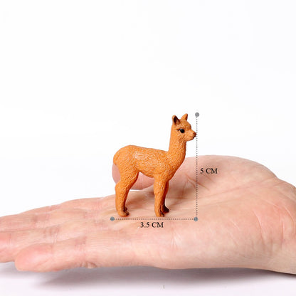 Realistic Farm World Alpaca Animal Model Figures Llama Toy Figurine Zoo Education Collection Home Decor Playset Kids Gifts