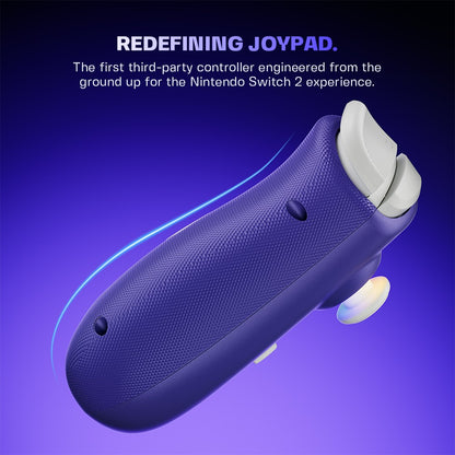 NYXI Hyperion 3 Purple Edition, Magnetic Modular Joypad for Switch 2, Hall Effect No Drift, Full Mechanical Buttons, 9-Axis Gyro, Pro & Handheld Mode