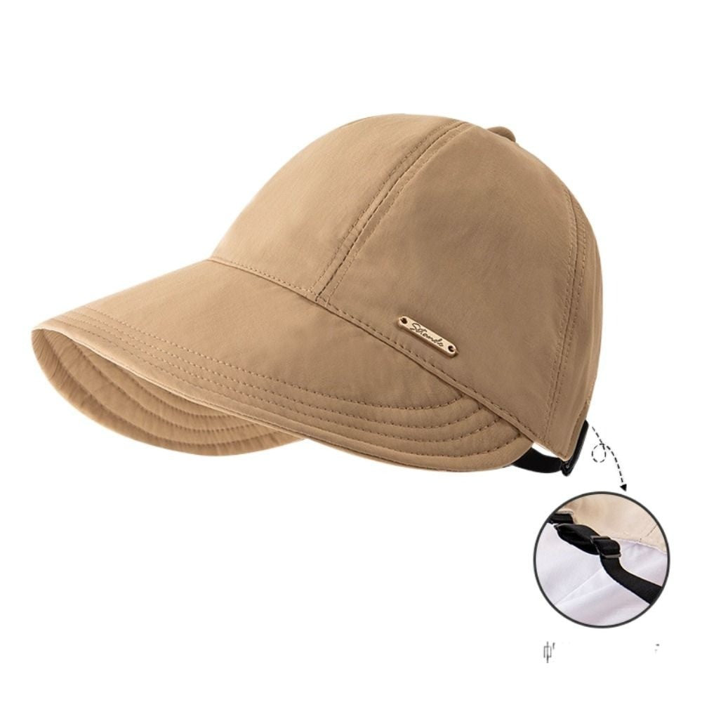 Foldable Wide Brim Sun Hat Drawstring Adjustable Caps for Men Women Beach Hats Summer Quick-drying Visors Fisherman Cap