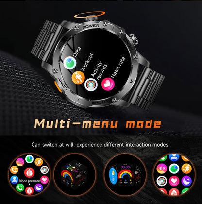 2025 Novo Smartwatch Militar T-Rex 3 Ultra Bateria de 1000mAh 5ATM À Prova D'água Lanterna Monitor Cardíaco Rastreador Esportivo Smartwatch Masculino
