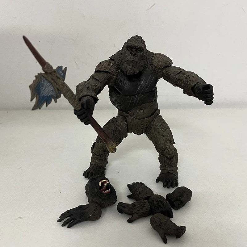 SHM Kong Do Filme Godzilla Vs Kong 2021 PVC Boneco de Ação Kaiju Monsterverse Modelo Dinossauro Brinquedos de Ação Colecionáveis Presentes