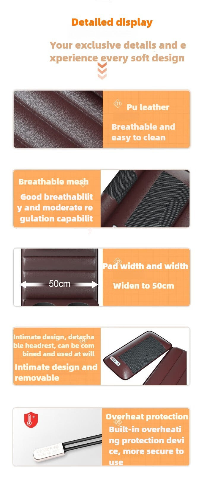 Electric Full Body Massage Mattress With Heating Hand Control Shoulder Neck Waist Airbag Back Kneading vibration Massage Cushion