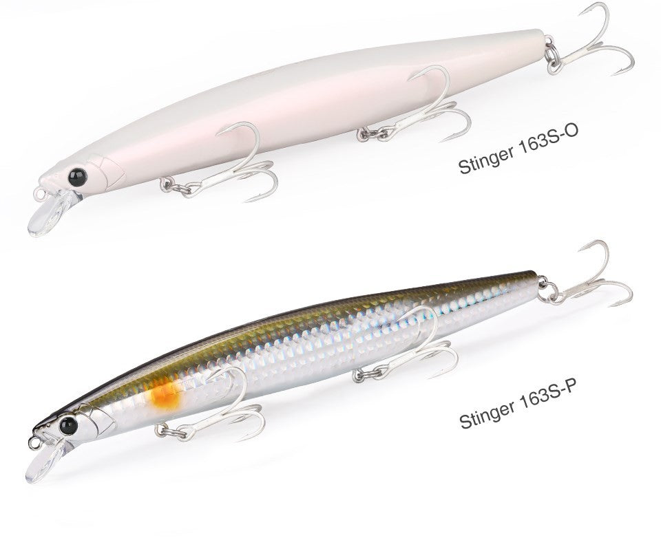 TSURIKNOYA STINGER 163S Isca Artificial Minnow de Fundo para Água Salgada com Lançamento Ultra Longo 163mm 34.2g Iscas Rígidas para Robalo