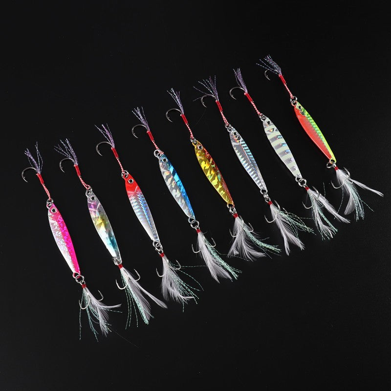 Iscas de Pesca Brilhantes Jigs 15g/6cm 7g/10g/20g/25g Isca Jigbait Arremesso Costeiro Anzóis Isca de Metal Iscas Artificiais Venda de 1 Peça