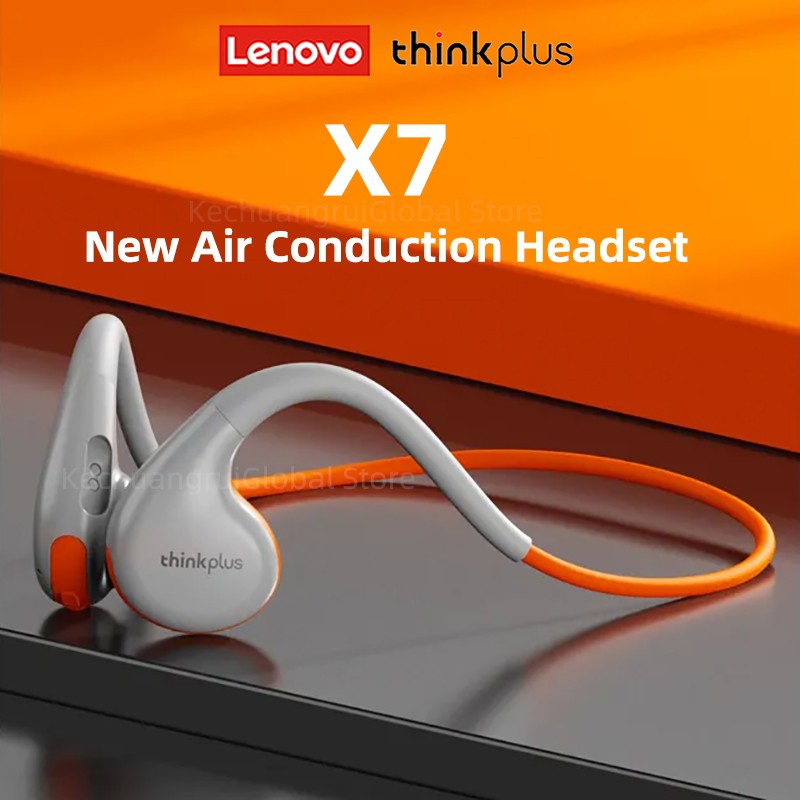 Original Lenovo X7 Air Conduction Headphone Wireless Bluetooth 5.3 Earphones Bone Conduction Sports Headset Outdoor EarHook Mic