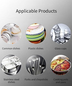 For OMilller Countertop Mini Dishwasher 6 Position Setup 360 Degree High Pressure Cleaning Energy Saving for Home and RV