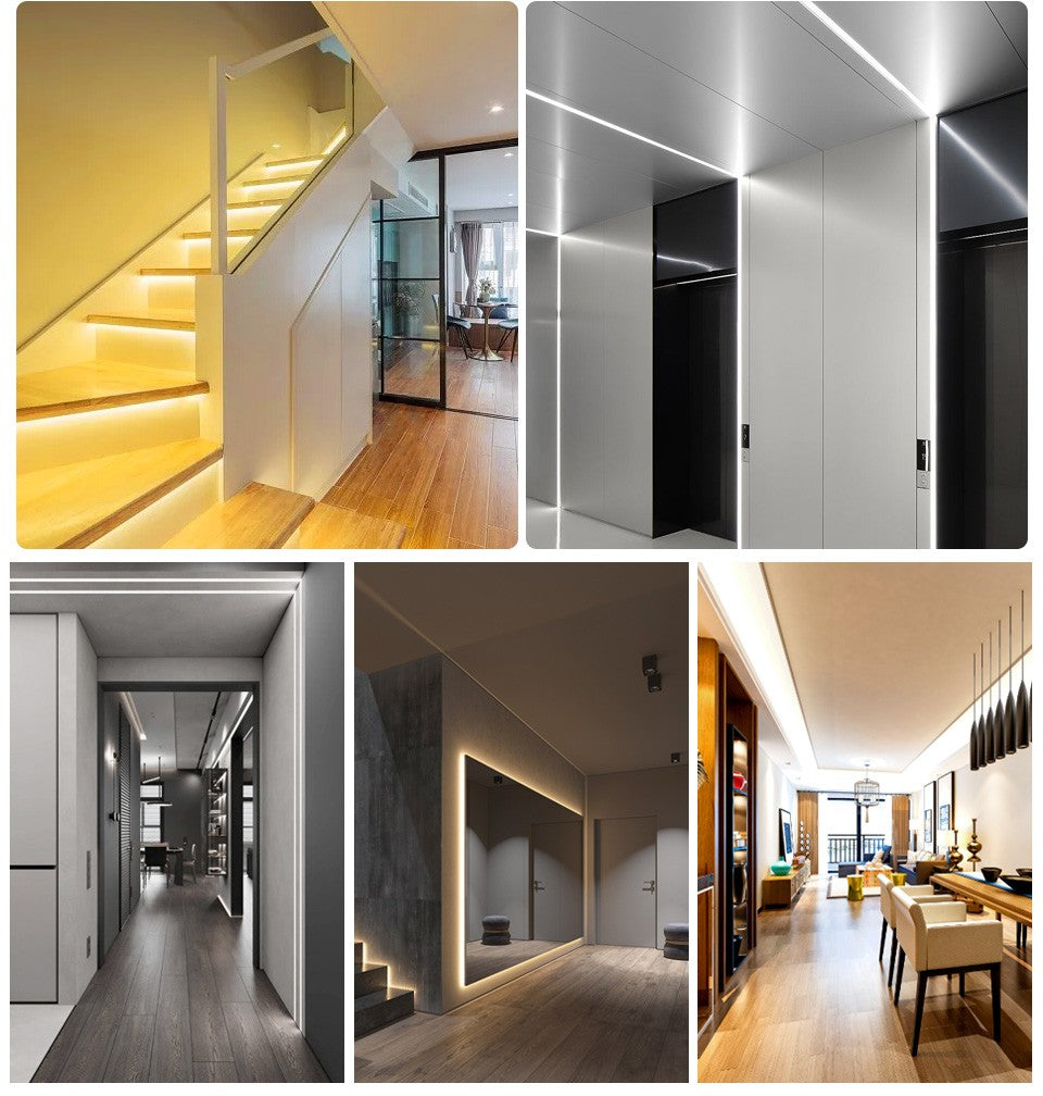 24V 12V COB LED Strip Light 8mm 320LEDs/M High Density Flexible Diode Tape Ribbon for Room Decor 1M 2M 3M 5M 10M Linear Dimmable