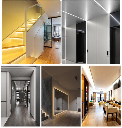 24V 12V COB LED Strip Light 8mm 320LEDs/M High Density Flexible Diode Tape Ribbon for Room Decor 1M 2M 3M 5M 10M Linear Dimmable