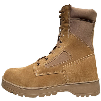 Novas Botas Táticas de Combate Masculinas de Couro para Homens, Botas Masculinas Respiráveis de Cano Curto para Caminhada ao Ar Livre e Deserto