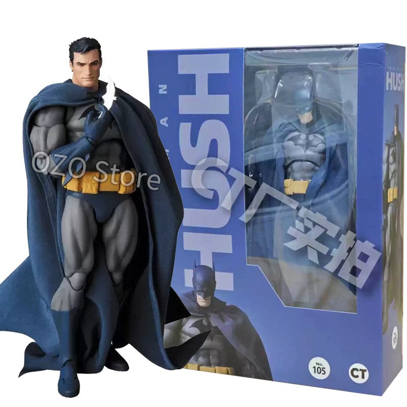 Hot-New CT Toys Batman Hush Blue Version Mafex 105 Black Version Dc Bat Man Anime Action Figure Figurine Collection Model Toys