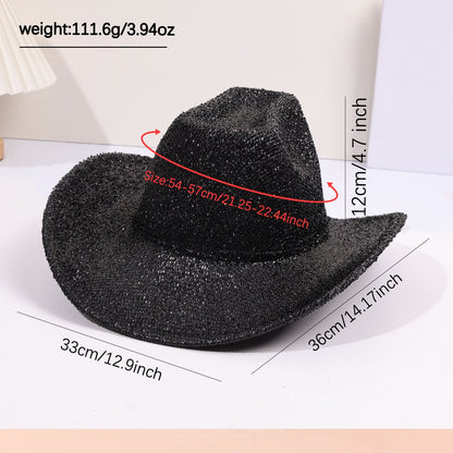 Fashionable gold party cool jazz hat sequins for boys and girls performing ball top hat personalized cowboy hat