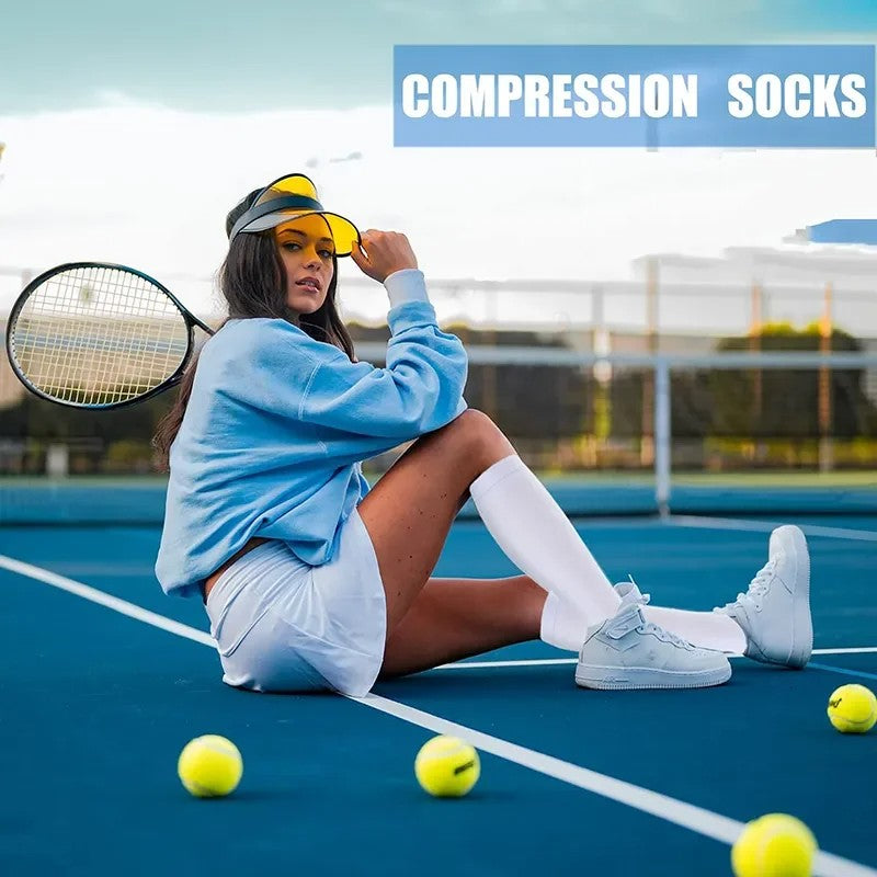 3/6/7 Double Compression Socks Varicose Socks Men Women With Diabetes Pregnancy Elastic Socks Gym Outdoor Sports Rugby Running