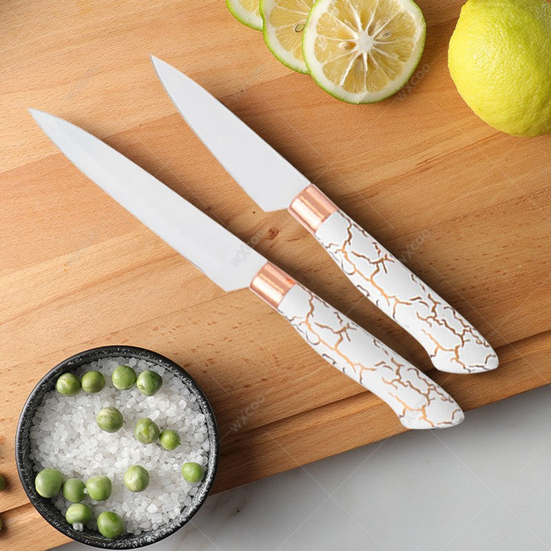 Conjunto de Facas de Cozinha 8 Peças em Aço Inoxidável com Bloco de Facas Combinado Faca de Cozinha para Fatiar Cutelo de Carne Facas de Fruta
