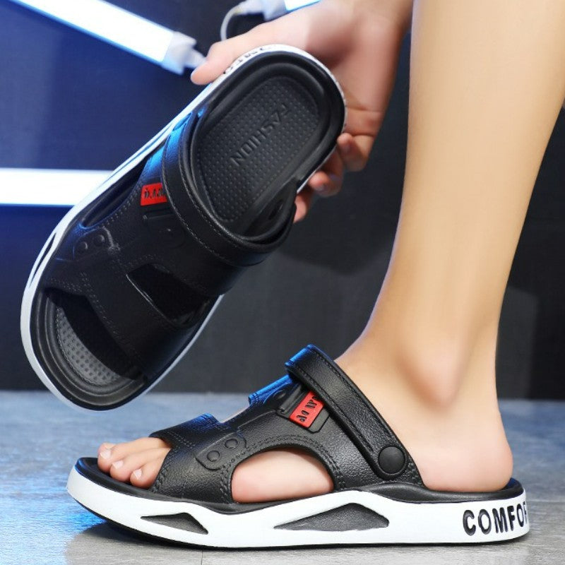 Summer Men's Slippers EVA Sandals Outdoor Light Slippers Platform Sole Casual Men Beach Shoes Non-slip Open-toe Male Sandals New