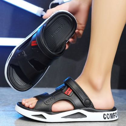 Summer Men's Slippers EVA Sandals Outdoor Light Slippers Platform Sole Casual Men Beach Shoes Non-slip Open-toe Male Sandals New