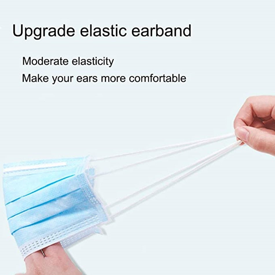 Fast Delivery Mascarillas Mask Disposable Non Wove Meltblown Cloth 3Layer Ply Filter Mask Mouth Face Mask Breathable Masque Mask