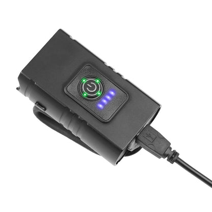 Farol de bicicleta LED T6 10W 800LM recarregável via USB com indicador de bateria para MTB, mountain bike e ciclismo de estrada, equipamento de ciclismo