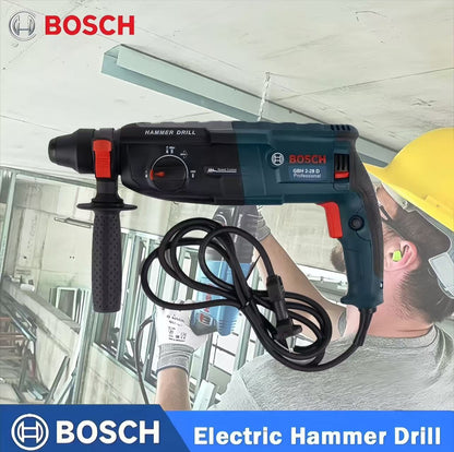 Martelo Rotativo Bosch GBH2-28DRE, leve, 2,9kg, com caixa, martelo elétrico de 3 funções e alta potência de 880W