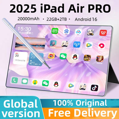 Original Tablet iPad Air Pro 12 Inch 24GB RAM 2TB ROM tablet Android 15 Core Pad Tablet PC Phone Dual Wifi tablette android ??PC