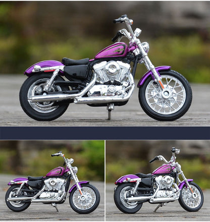 Maisto 1:18 Harley XL 1200V Seventy-Two Modelo de Moto de Liga Metálica Fundida Modelo de Moto de Rua de Metal Simulação Presentes Infantis