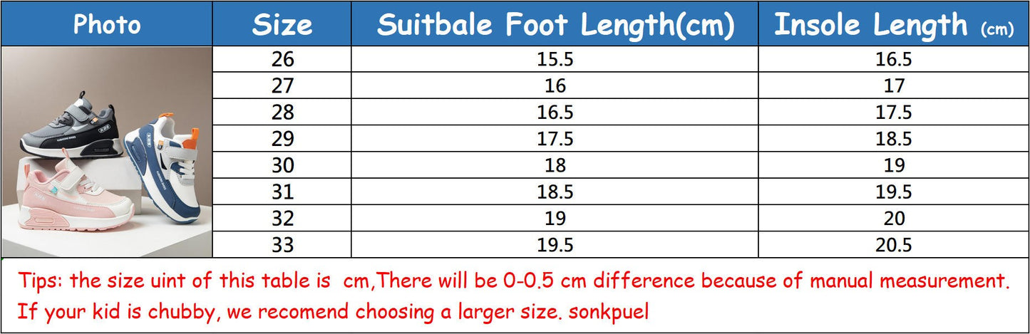 PU Leather Sport Shoes for Children 2025 Trend Fashion Kids Sneakers Soft-soled Outdoor Boys Girls Running Shoes