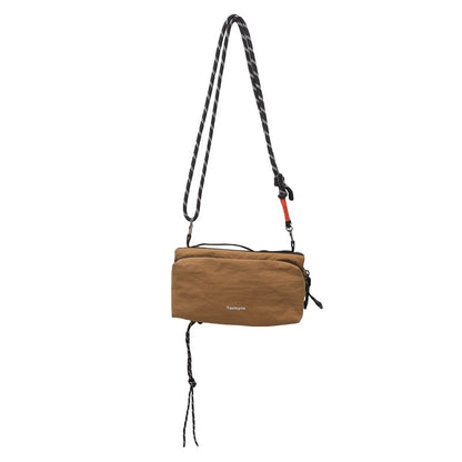 Unisex Camp Messenger Bag Large Capacity Shoulder Bag for Men Women Durable Nylon Hiking Travel Backpack