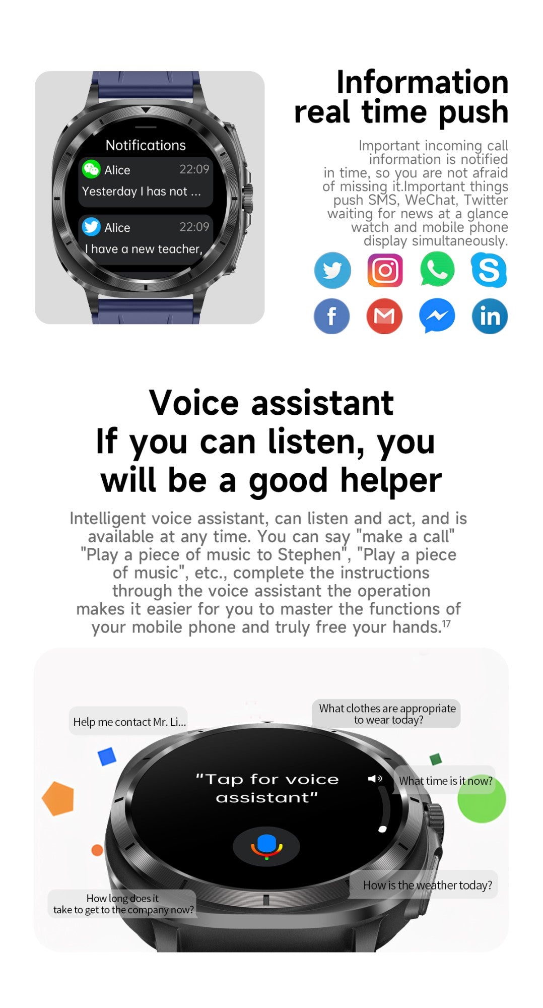 Novo Relógio de Saúde Ácido Úrico Pressão Arterial Oxigênio no Sangue Análise Corporal Gordura Corporal Smartwatch ECG+PPG Chamada Bluetooth Relógio Mulheres Homens
