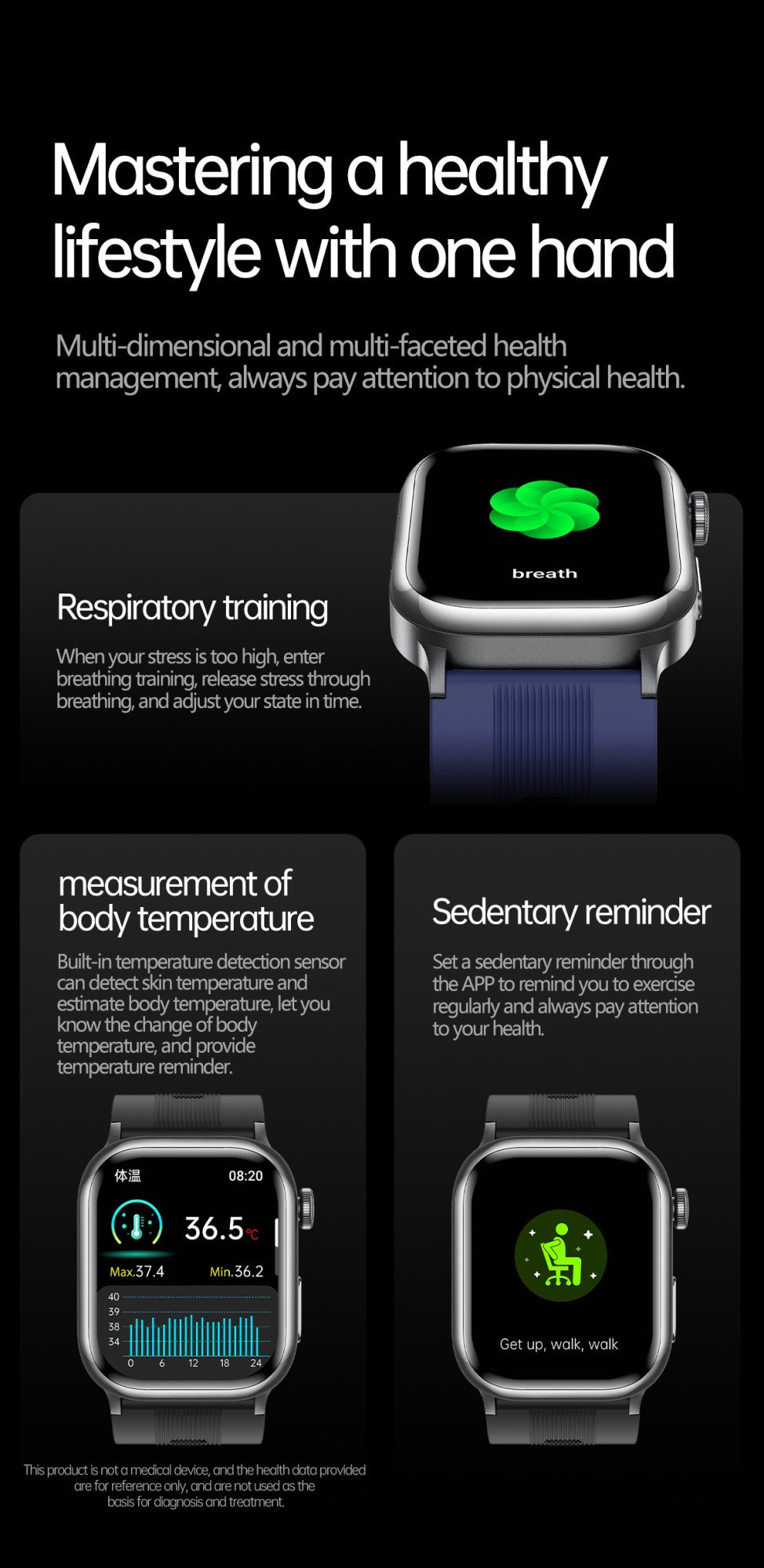 2026 New Air Pump+Air Bag+NFC Health SmartWatch Precise Blood Pressure Blood Fat Monitoring Voice Call Smartwatch For Men Women