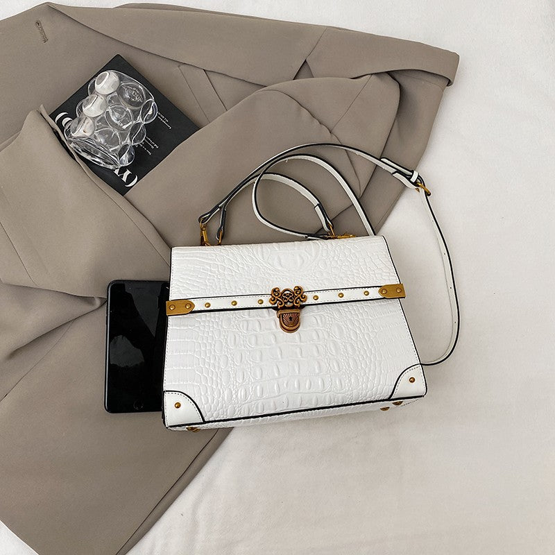 Luxury Purple Handbag Classic Women Bag 2025 New Designer Shoulder Bag High Quality Solid Pu Leather Crossbody Small Square Bag