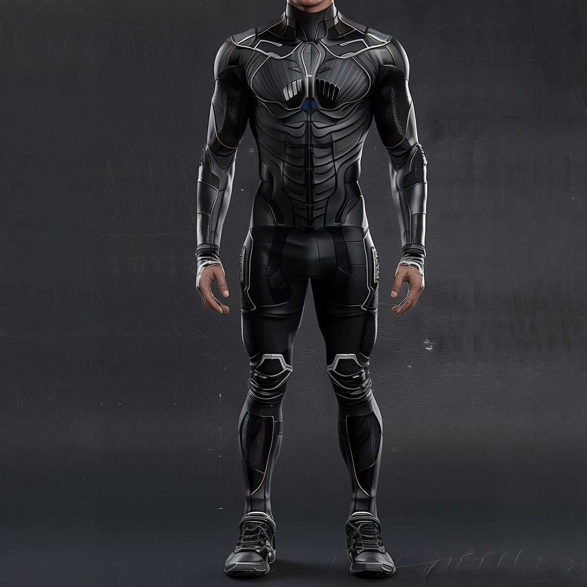 CyberPunk Futuristic Mechanical Armour Jumpsuit Cool Fighter Cosplay Bodysuit Steampunk Costume Halloween Party Shows Men Zentai