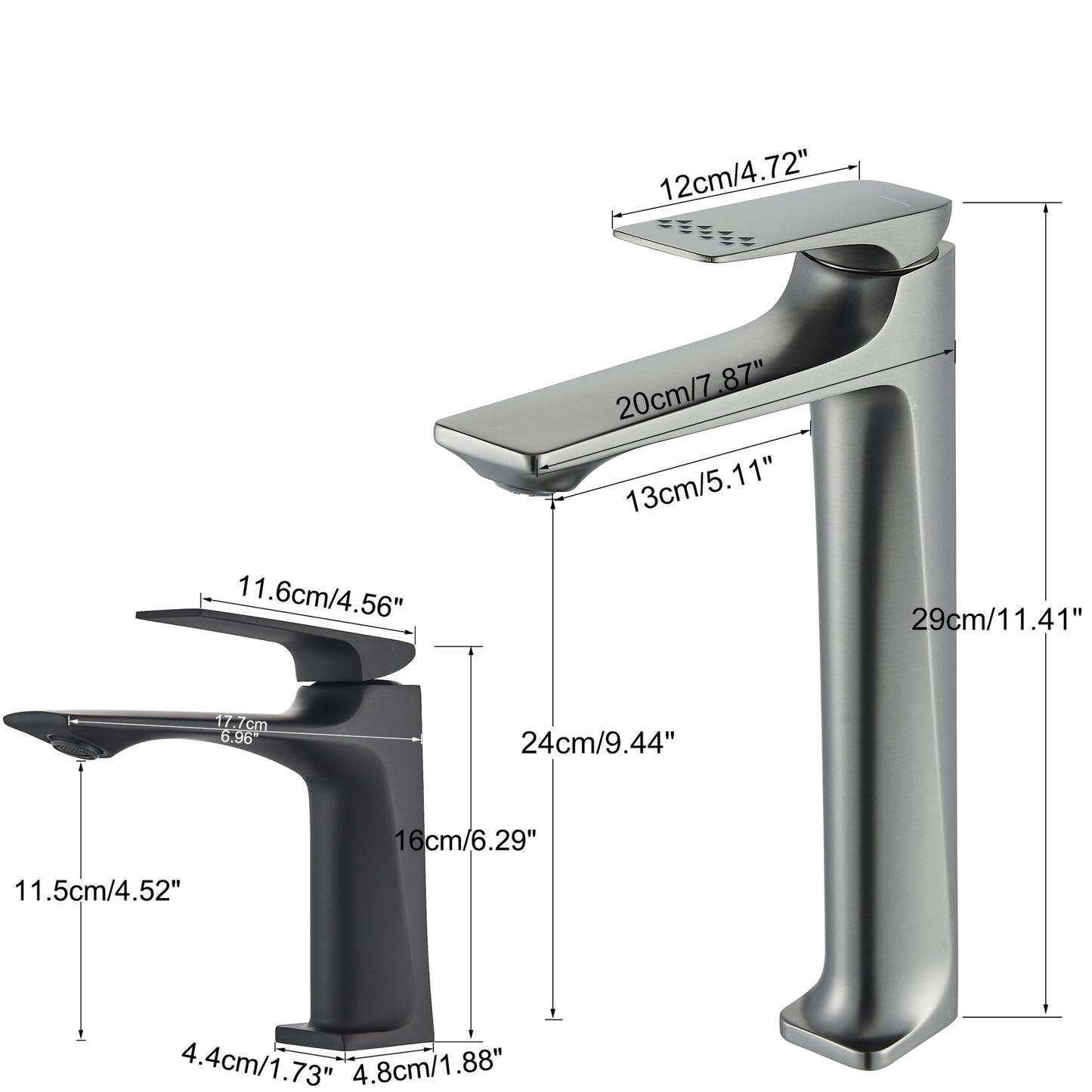 Black Bathroom Faucet Deck Mounted Bathroom Sink Mixer Tap Single Lever Basin Sink Mixer Faucets Chrome/White/Grey/Brushed Gold