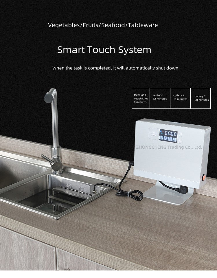 Household 220v Ultrasonic Dishwasher Sink Free-standing Installation-free Home Brush Type Vegetable Washing Lazy Automatic