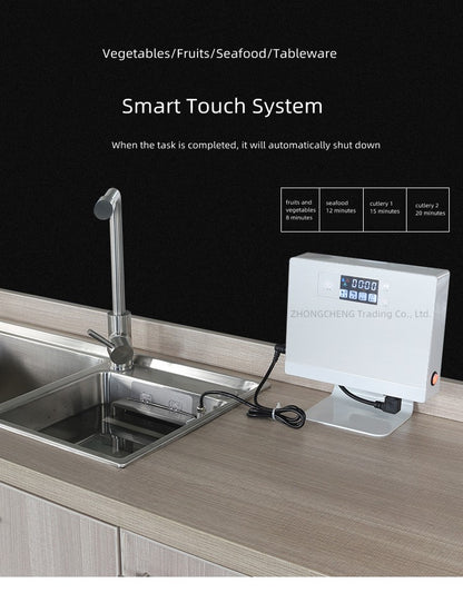 Household 220v Ultrasonic Dishwasher Sink Free-standing Installation-free Home Brush Type Vegetable Washing Lazy Automatic