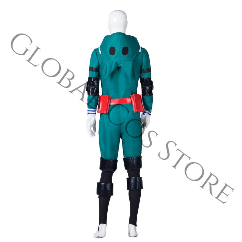 Anime Charecter Midoriya Izuku Green Suit Cosplay Costume Wig Hat Wig Full Set My Hero Academia Halloween Carnival Suit