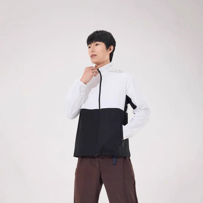 2025 new [new product upgraded skin clothing] high elastic sunscreen clothing men's and women's color contrast machine bag ice s