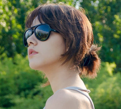 MIZHO 4125 Trendy Women Sunglasses Unisex Brand Designer Plastic Pilot Polarized UV Protector Sun Glasses Ladies