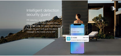 Câmera de vigilância WIFI 3MP Proteção de segurança Câmera IP externa Gravador de vídeo com visão noturna Smart Home Alimentado por bateria