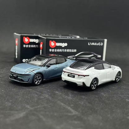 Bburago 1:64 LYNK&CO 07 EM-P Alloy Car Model Diecast Metal Miniature Scale Vehicle Car Model Simulation Collection Kids Toy Gift