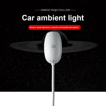 USB Car Atmosphere Projector Light Car Interior Ambient Light LED Starry Star Light Party Decor Romantic Saturn Galaxy Light