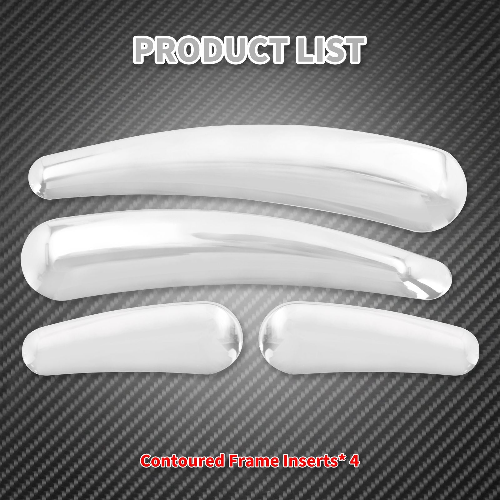4xMotorcycle 3D Swingarm Frame Insert Chrome Cover For Harley Heritage Softail Custom Fat Boy Lo Deluxe FLSTN FXSTC 2008-2017