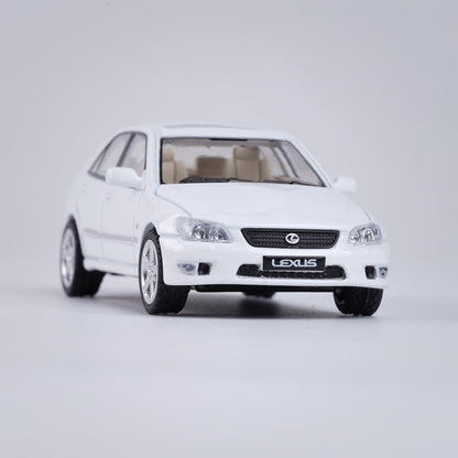 Modelo de Carro LEXUS IS300 1:64 em Liga Fundida, Veículos Clássicos de Metal, Modelo de Carro de Alta Simulação em Miniatura, Coleção em Escala, Presentes para Crianças