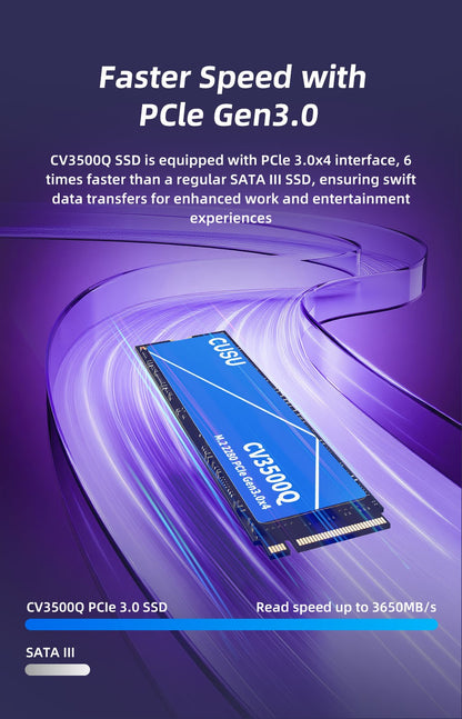 SSD CUSU NVMe M.2 1TB 512GB M2 2280 PCIe3.0 SSD 2TB Disco Rígido Unidades de Estado Sólido Internas para Computador Portátil