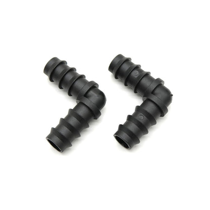 2/5/10pçs Estufa PE Tubo 16 20 25 mm Conector em T Cotovelo Reto Plugue Conexão para Tubo de Irrigação Acessórios de Micro Irrigação